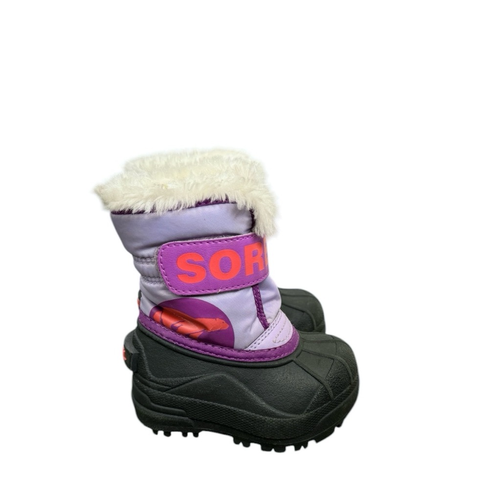 Sorel Snow Commander Purple Toddler Girl Winter Boots Size 5